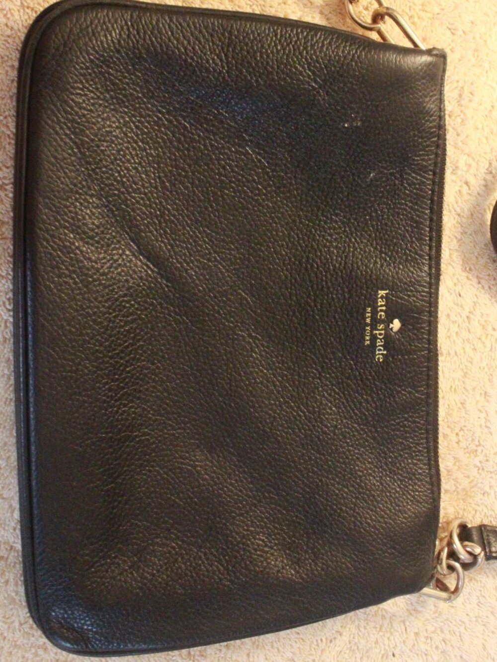 Title: Kate Spade Black Pebbled Crossbody Bag